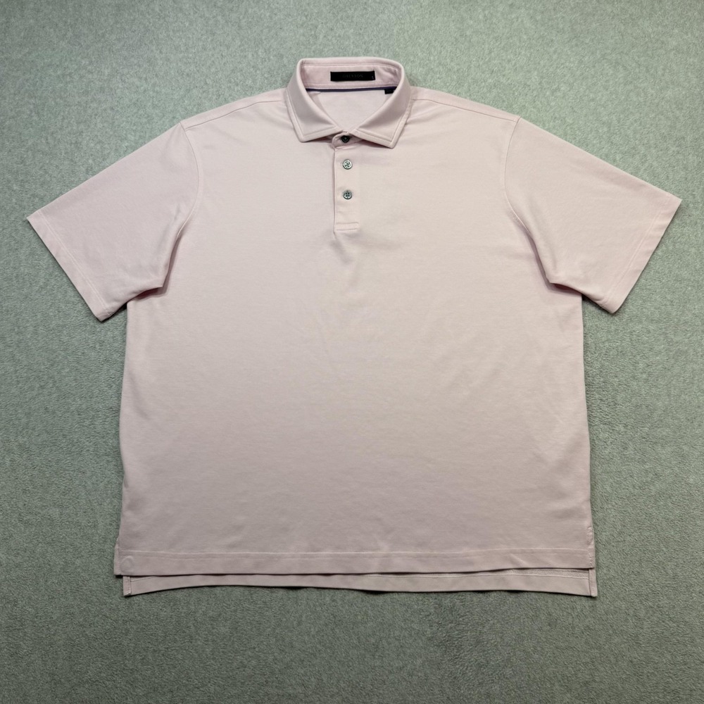 Greyson Polo Shirt Mens Large Pink Solid Golf Performance Lightweight Tech